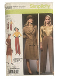 Simplicity 3688 reissued vintage 1940s blouse, skirt, pants and lined jacket sewing pattern Bust 32.5, 34, 36, 38, 40 inches
