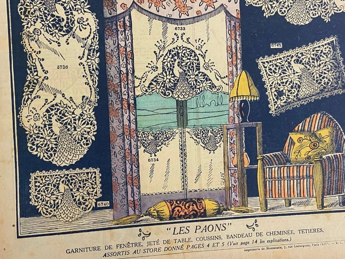 Mon Ouvrage 1 Mars 1926 vintage French craft magazine