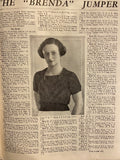 Australian home journal July 1 1935 with four sewing patterns, unused, factory folded, two frocks, blouse (36 inch bust) and boy’s pyjamas.