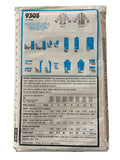 Simplicity 9305 vintage 1980s jacket sewing pattern.  Bust 34, 36, 38 inches