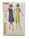 Simplicity 5393 vintage 1960s dress or jumper and blouse sewing pattern. Bust 34 inches