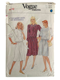 Vogue 8227 vintage 1980s top and skirt sewing pattern. Bust 34 inches
