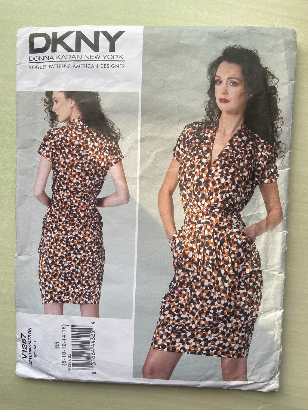 Vogue v1287 DKNY dress and slip sewing pattern from the 2000s Bust 31.5, 32.5, 34, 36, 38 inches