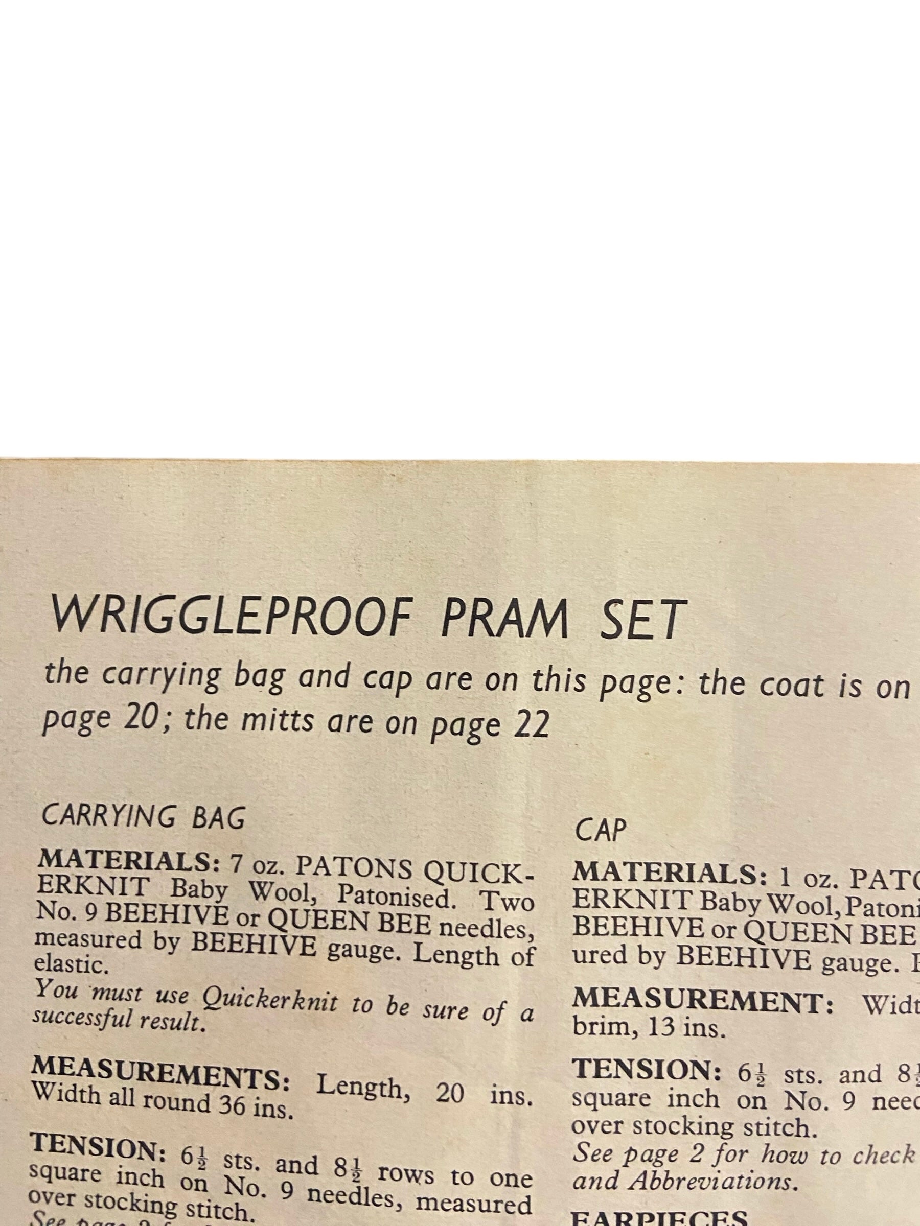 Vintage 1950s or 1960s First Woollies by stitch craft knitting pattern book for babies 6 months and under