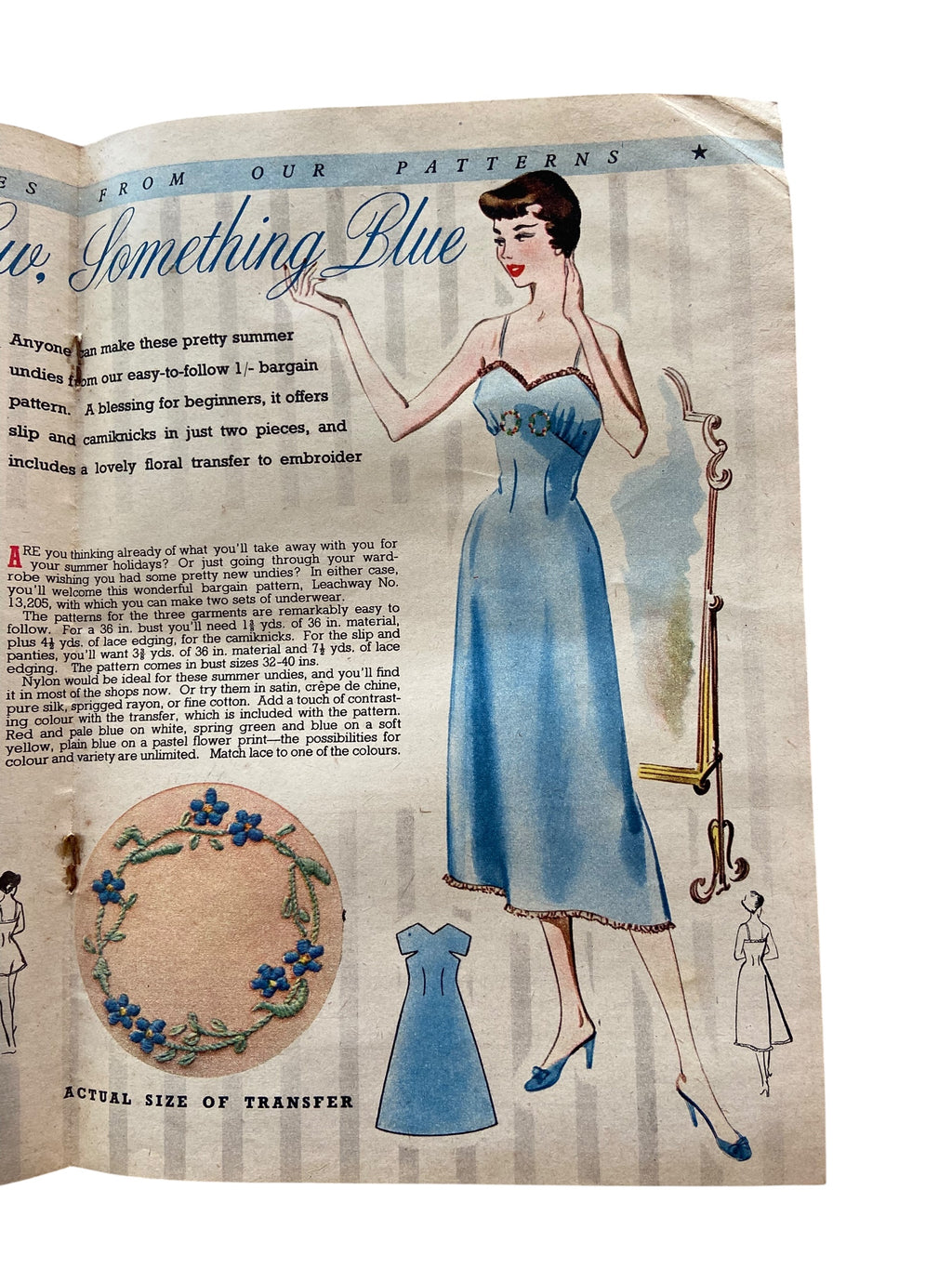Home Notes magazine May 12 1950 with knitting and craft pattern.