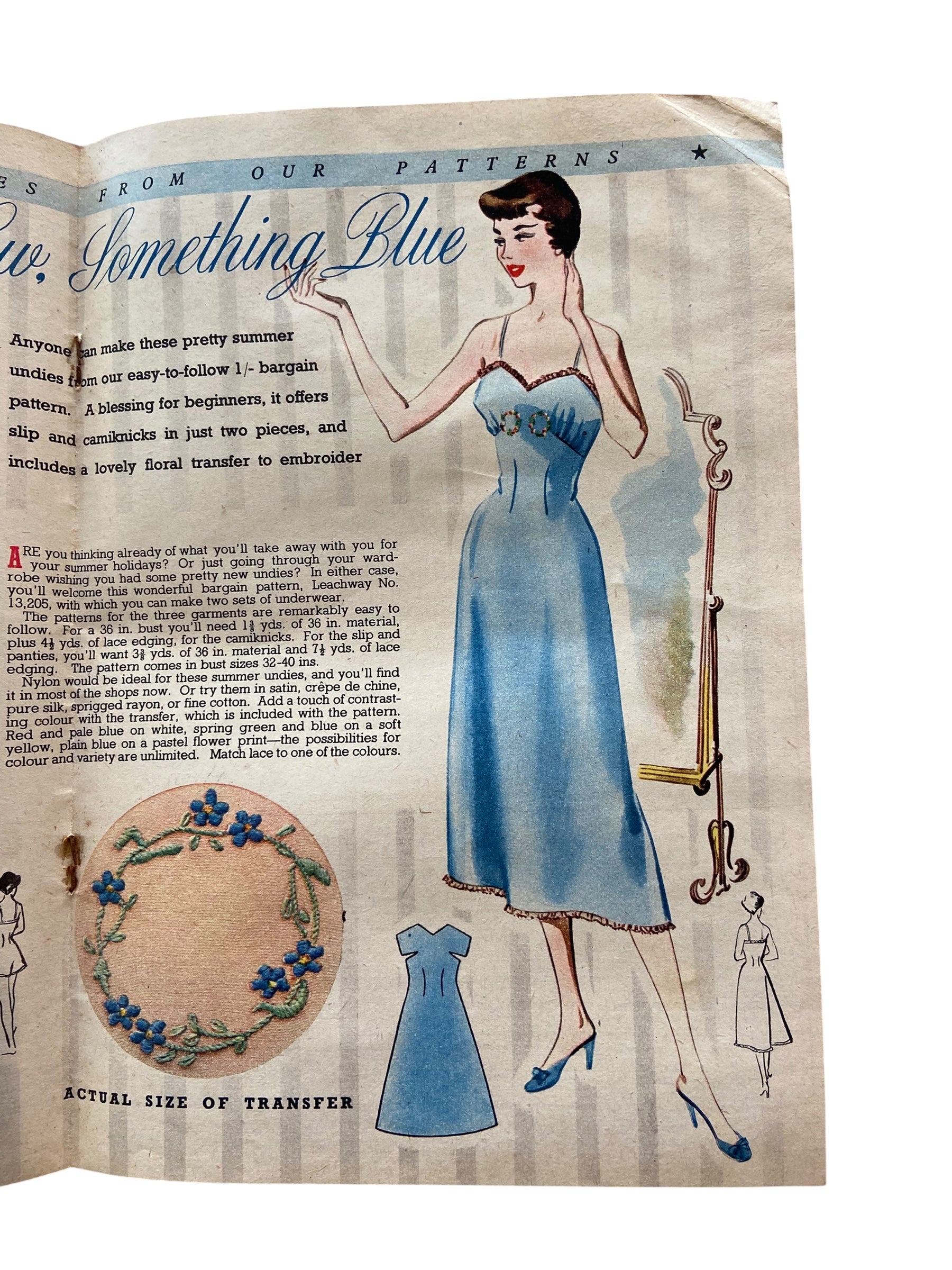 Home Notes magazine May 12 1950 with knitting and craft pattern.