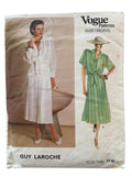 Vogue 1719 vintage 1980s Paris Original Guy Laroche blouse and skirt pattern Bust 36 inches.