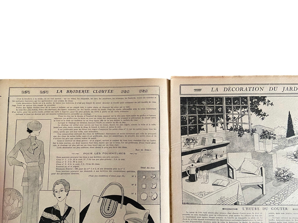 Mon Ouvrage 1 Juillet 1935 includes  knitting pattern for the blouse on the front cover