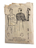 Academy 2174 vintage 1950s men's shirt pattern. Neck 16 inches