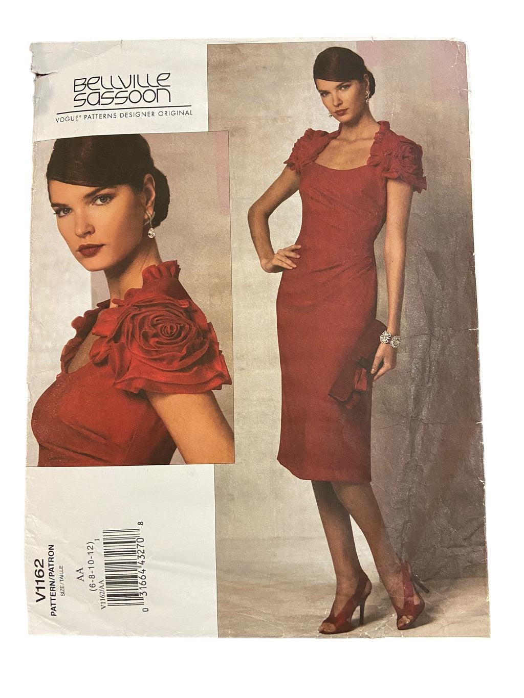 Vogue American Designer v1316 Rebecca Taylor dress sewing pattern. Bust 29.5, 30.5, 31.5, 32.5, 34 inches