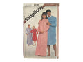Simplicity 5178 vintage 1980s men's and women’s nightshirt sewing pattern. Multisizes
