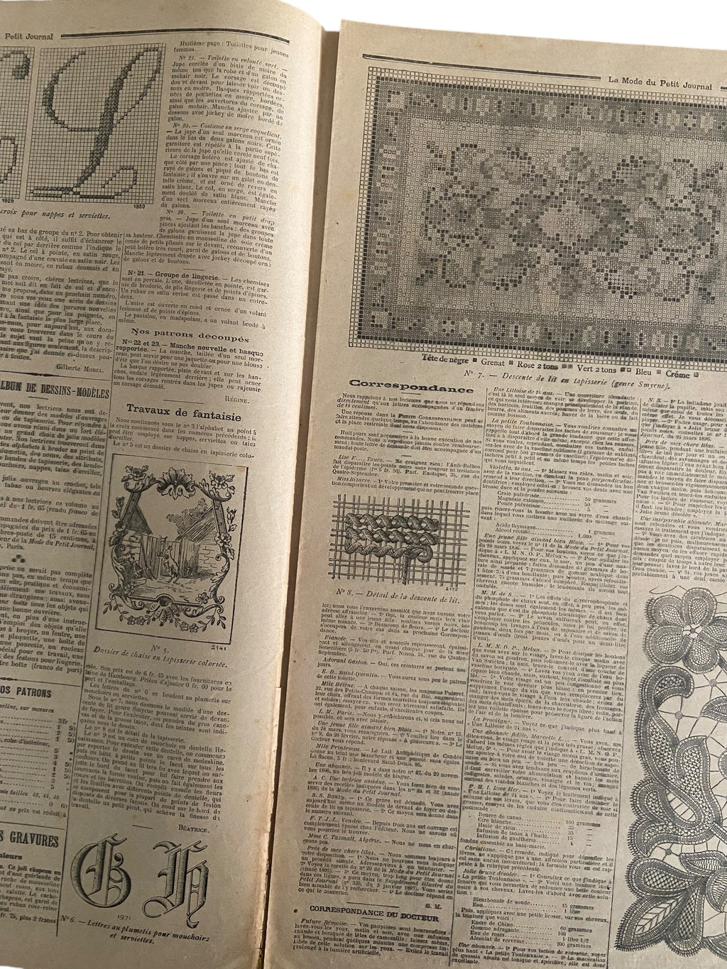La Mode du Petit Journal 30 Mai 1897 French women’s magazine with a sewing pattern for a leg of mutton sleeve included