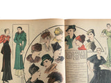 Le Petit Echo de la Mode 15 Octobre 1933 French women’s magazine with many fashion illustrations