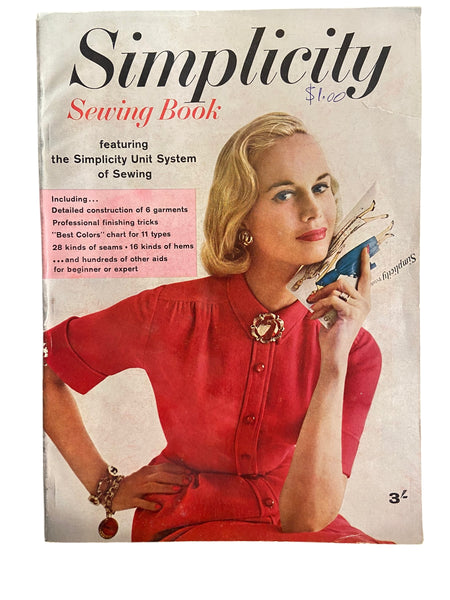 Vintage 1950s simplicity sewing book