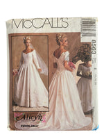 McCall's 8563 Alicyn bridal gown sewing pattern Bust 36, 38, 40 inches