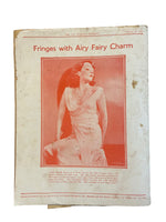 New Zealand Woman’s Weekly February 22 1934 with a sewing pattern, unused, factory folded, frock bust 35 inches