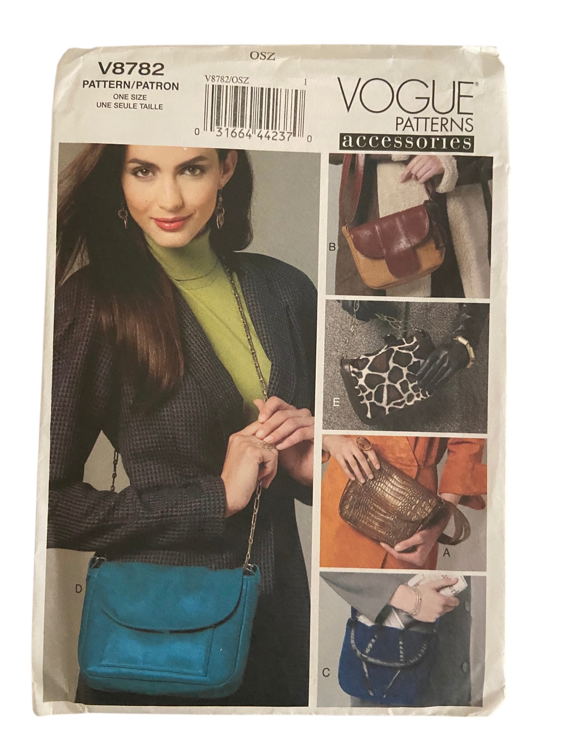 Vogue v8782 vintage 2000s bags sewing pattern