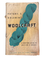 Vintage 1938 Paton’s and Baldwin’s Woolcraft knitting instruction and pattern book