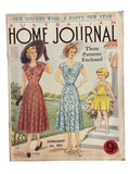 Australian home Journal January 1st 1951 with two dress sewing patterns, unused, factory folded, women’s dresses. Bust 36 inches. Child’s sun frock age 4 years.