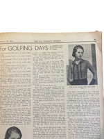 New Zealand Woman’s Weekly February 22 1934 with a sewing pattern, unused, factory folded, frock bust 35 inches