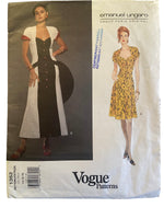 Vogue 1352 Emauel Ungaro dress sewing pattern Bust 36, 38, 40 inches