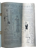 Australian home journal September 1st 1931 with four sewing patterns, unused, factory folded, two frocks and one sleeveless jacket bust 36 inches, child’s frock age 12 years