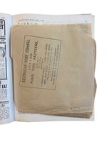 Australian home journal July 1st 1938 with four sewing patterns, unused, factory folded, three frocks bust 36 inches, child’s school frock age 6 years