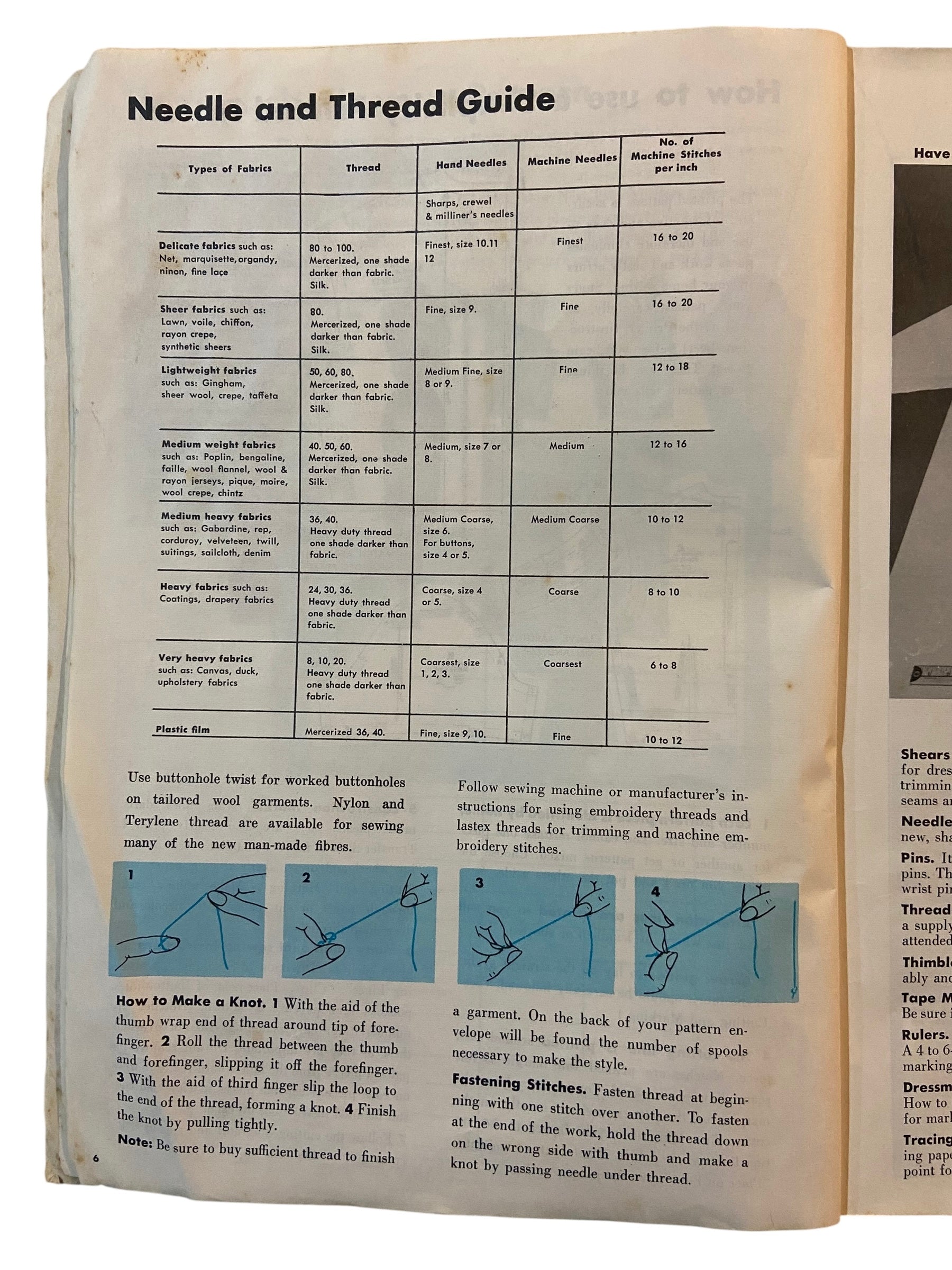 Vintage 1950s simplicity sewing book. No cover