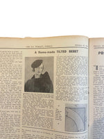 New Zealand Woman’s Weekly February 22 1934 with a sewing pattern, unused, factory folded, frock bust 35 inches