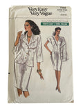 Vogue 7502 vintage 1980s jacket and dress sewing pattern. Bust 30.5, 31.5, 32.5 inches