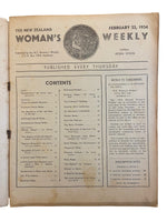 New Zealand Woman’s Weekly February 22 1934 with a sewing pattern, unused, factory folded, frock bust 35 inches