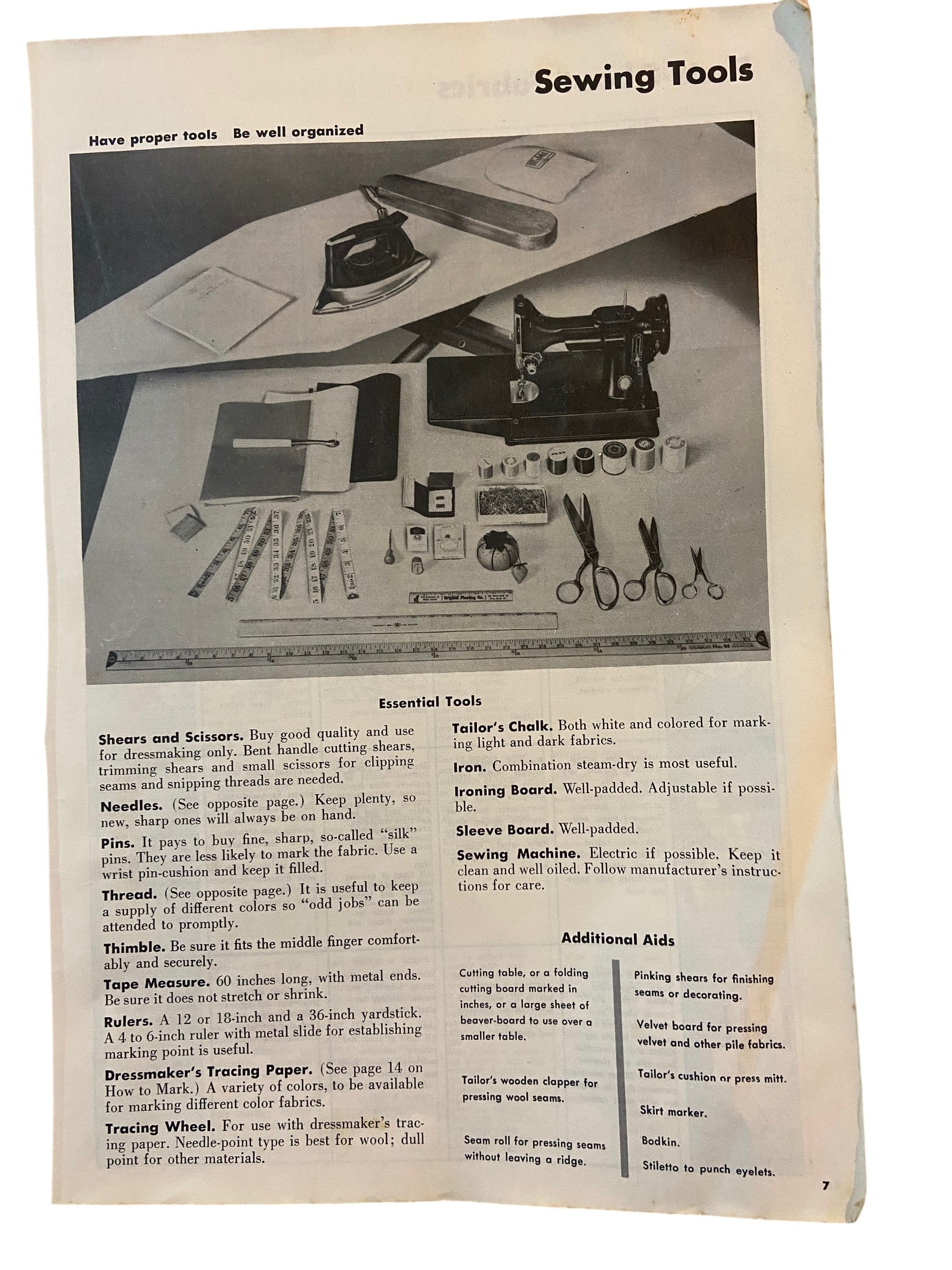 Vintage 1950s simplicity sewing book. No cover