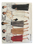 Vogue 1399 Basic design vintage 1980s skirt sewing pattern. Waist 28 inches
