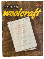 Vintage 1960s Paton’s Woolcraft knitting instruction and pattern book