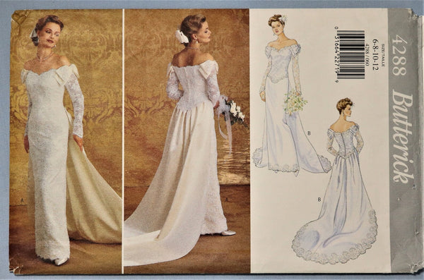 Butterick 4288 bridal gown sewing pattern Bust 36, 38, 40 inches