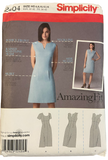 Simplicity amazing fit dress sewing pattern from the 2000s Bust 30.5, 31.5, 32.5, 34, 36 inches