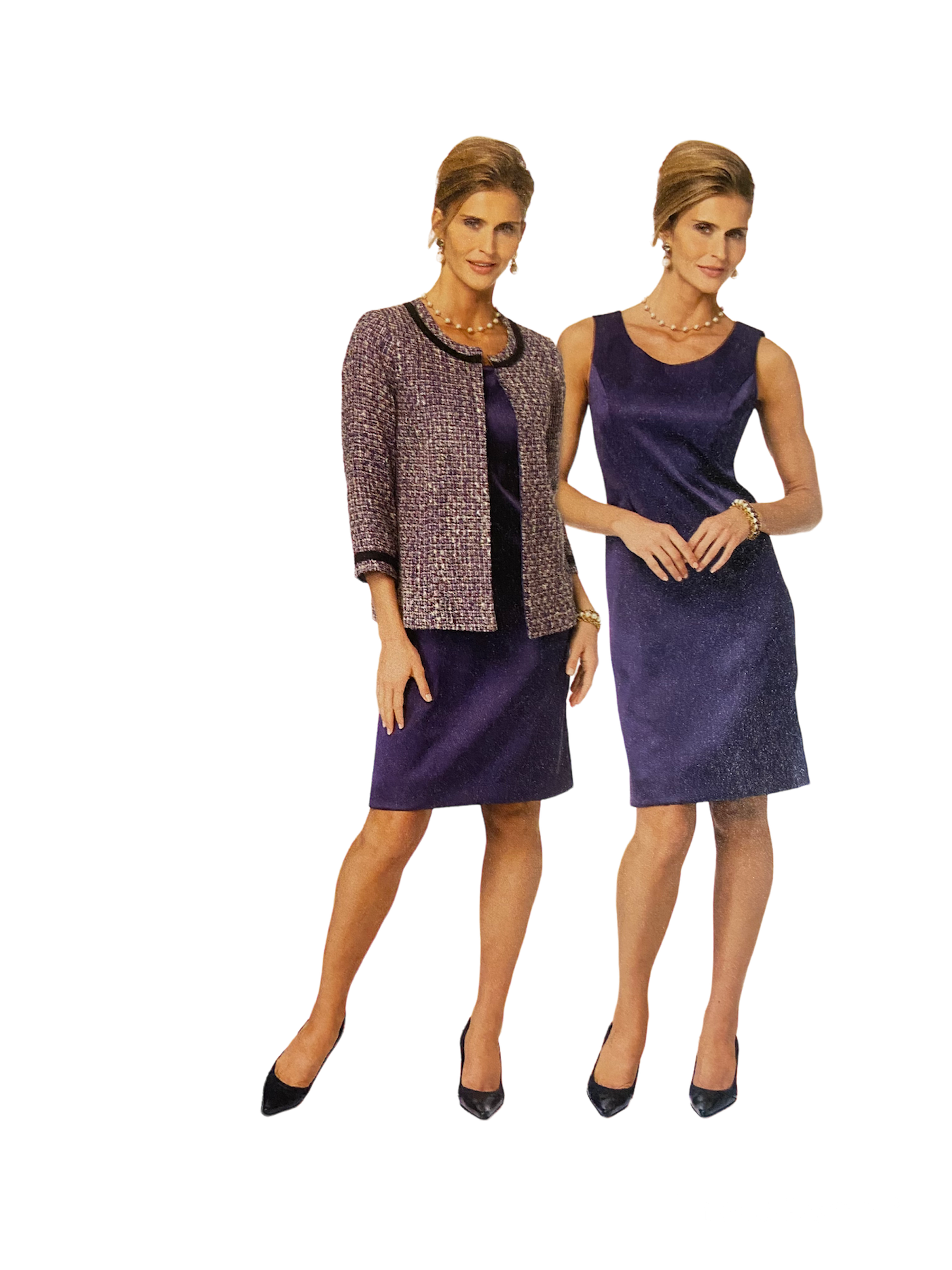Butterick B 5769 see and sew dress and jacket sewing pattern from the 2000s Bust 31.5, 32.5, 34, 36, 38 inches