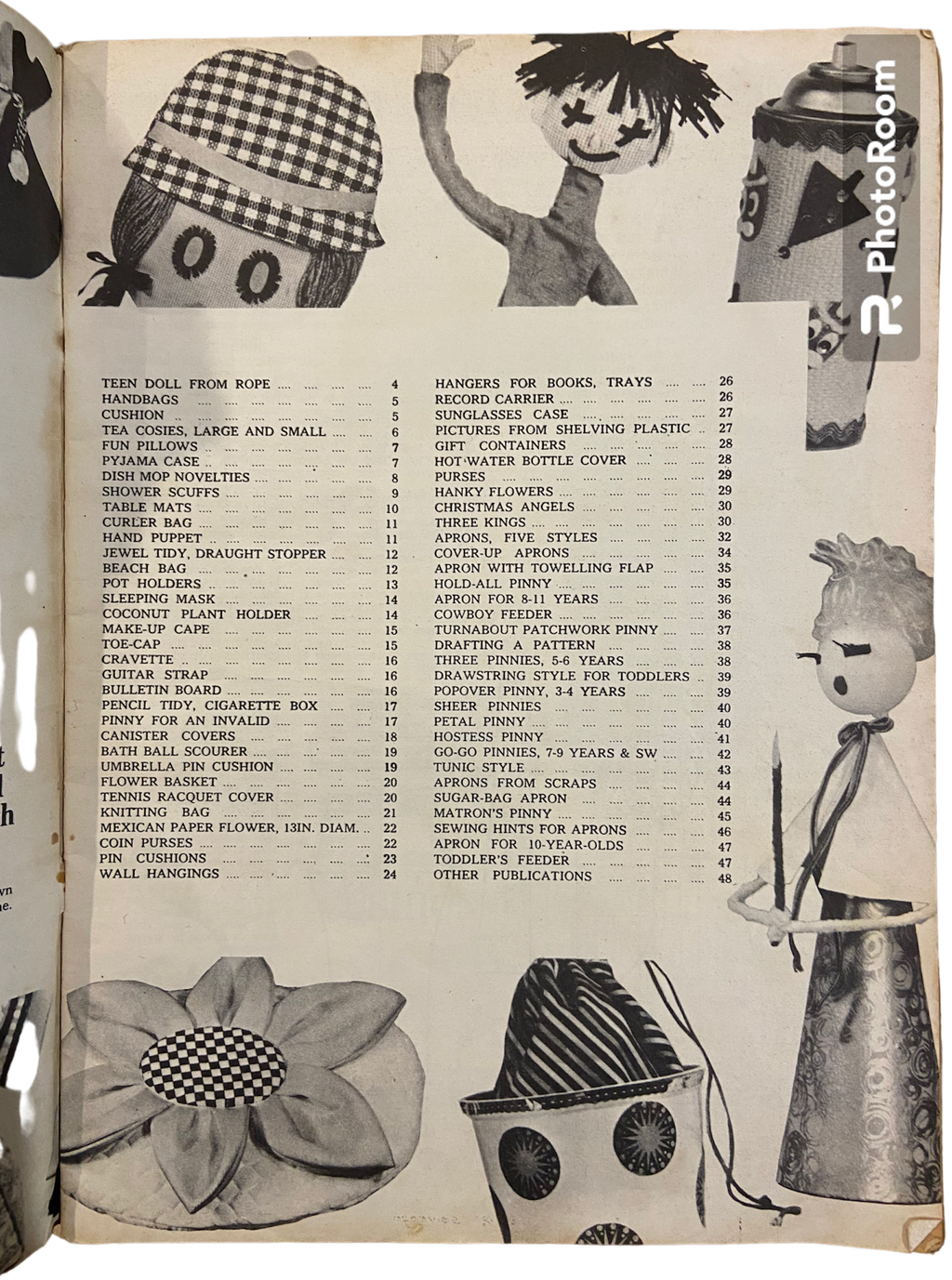 Enid Gilchrist pinnies 'n' things pattern book late 1960s or early 1970s, contains many draftable patterns