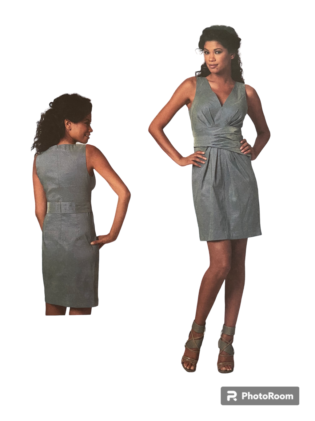 Vogue V1221 dress sewing pattern American Designer 2011; DKNY Bust 30.5, 31.5, 32.5, 34 inches