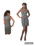 Vogue V1221 dress sewing pattern American Designer 2011; DKNY Bust 30.5, 31.5, 32.5, 34 inches