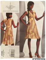 Copy of Vogue v1086 Tracy Reese Vogue Amreican Designer dress sewing pattern Bust 31.5, 32.5, 34, 36, 38 inches