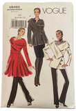 Vogue v8020 vintage 2000s jacket and coat sewing pattern. Bust 30.5, 31.5, 32.5, 34 inches