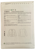 Vogue v8863 vintage 2000s Katherine Tilton jacket sewing pattern Bust 31.5, 32.5, 34, 36, 38 inches