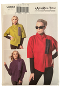 Vogue v8863 vintage 2000s Katherine Tilton jacket sewing pattern Bust 31.5, 32.5, 34, 36, 38 inches