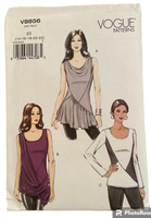 Vogue v8856 top sewing pattern from the 2000s Bust 36, 38, 40, 42, 44 inches