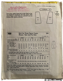 McCall's 7650 vintage 1960s skirt pattern. Waist 23-24 inches