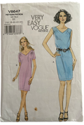 Very Easy Vogue v8647 vintage 2000s  dress sewing pattern. Bust 38-46 inches