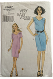 Very Easy Vogue v8647 vintage 2000s  dress sewing pattern. Bust 38-46 inches