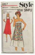Style 1957 vintage 1970s dress pattern. Bust 32.5 wounded bargain