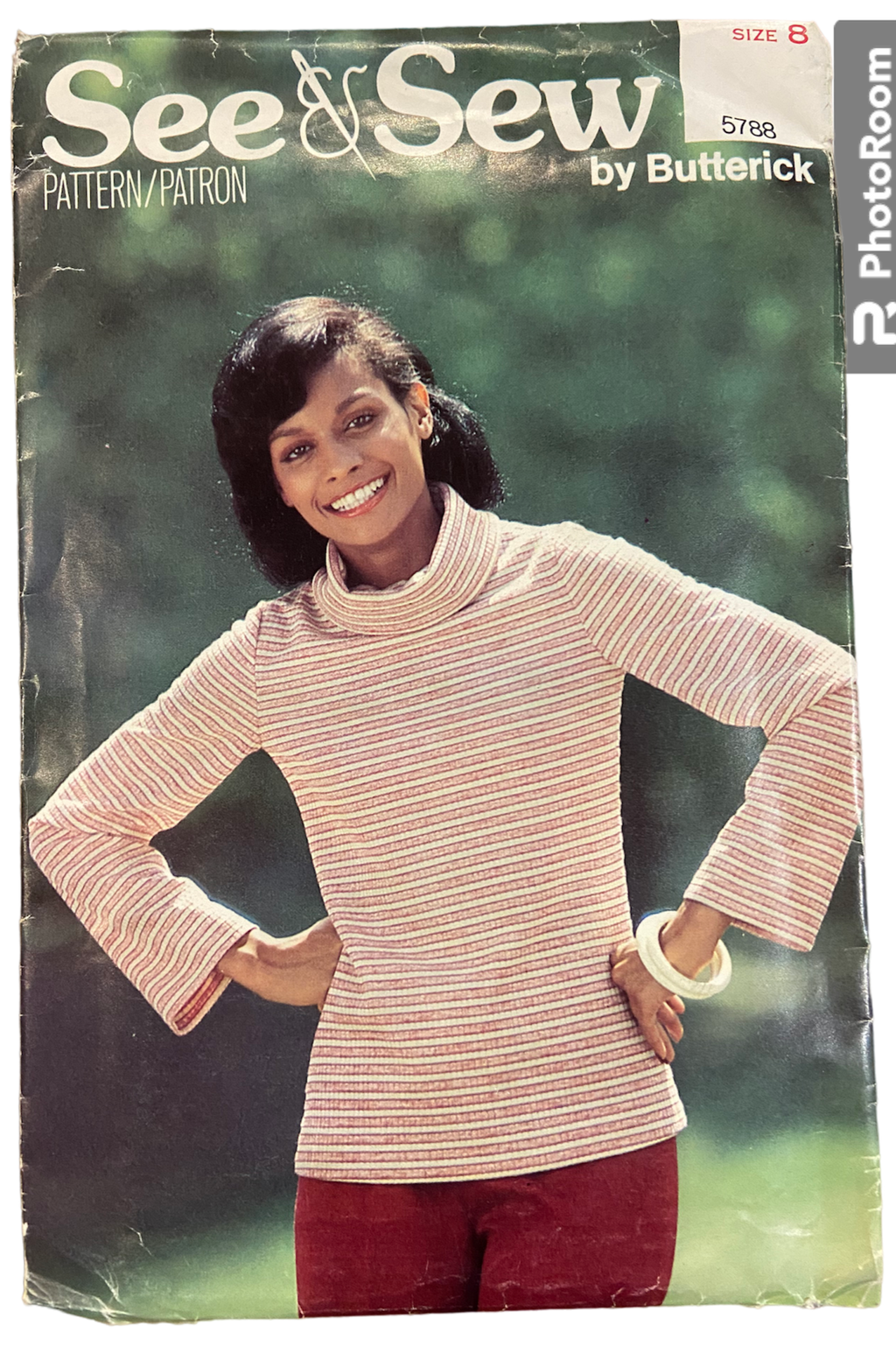 Butterick 5788 vintage 1980s  top pattern. Bust 31.5